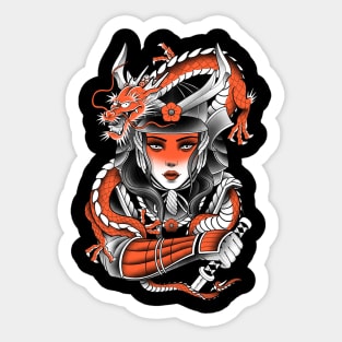 Dragon Girl Sticker